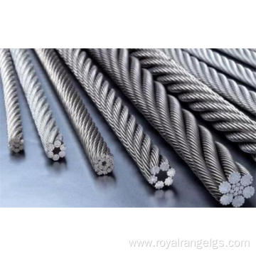 Galvanized steel wire ropes